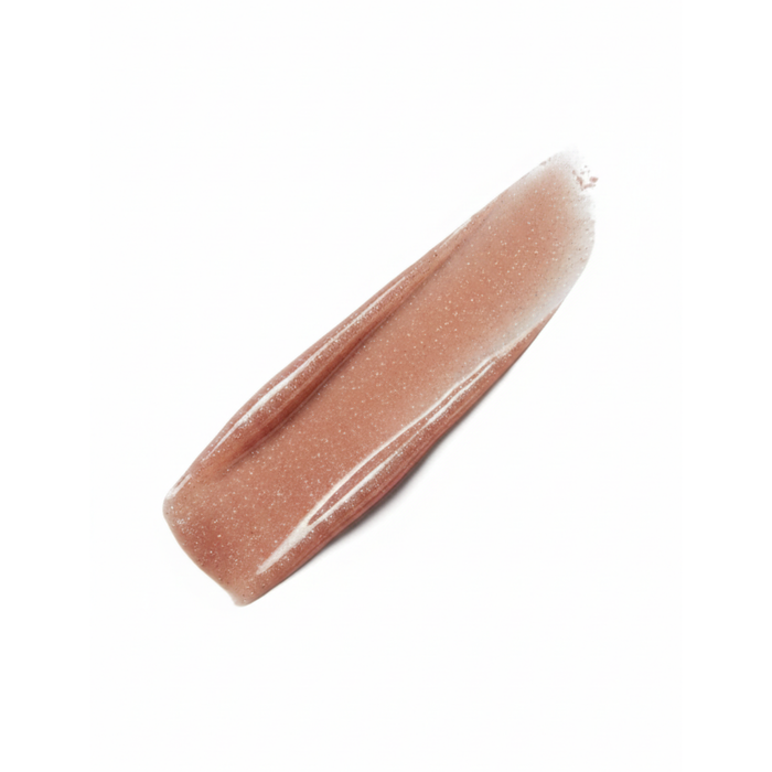 Soft brown  lip gloss on a white background