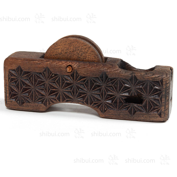 Sumitsubo  Carpenters Ink Line With Asanoha Carved Design