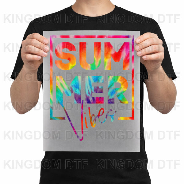 Summer Vibes DTF Transfers - Ready To Press