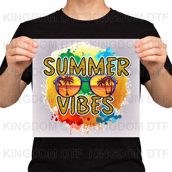 Summer Vibes DTF Transfers - Ready To Press