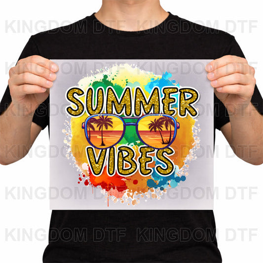Summer Vibes DTF Transfers - Ready To Press