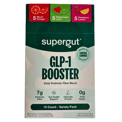 Supergut GLP-1 Prebiotic Fiber Powder - Variety Pack - 15ct - Happy Bargain Bin