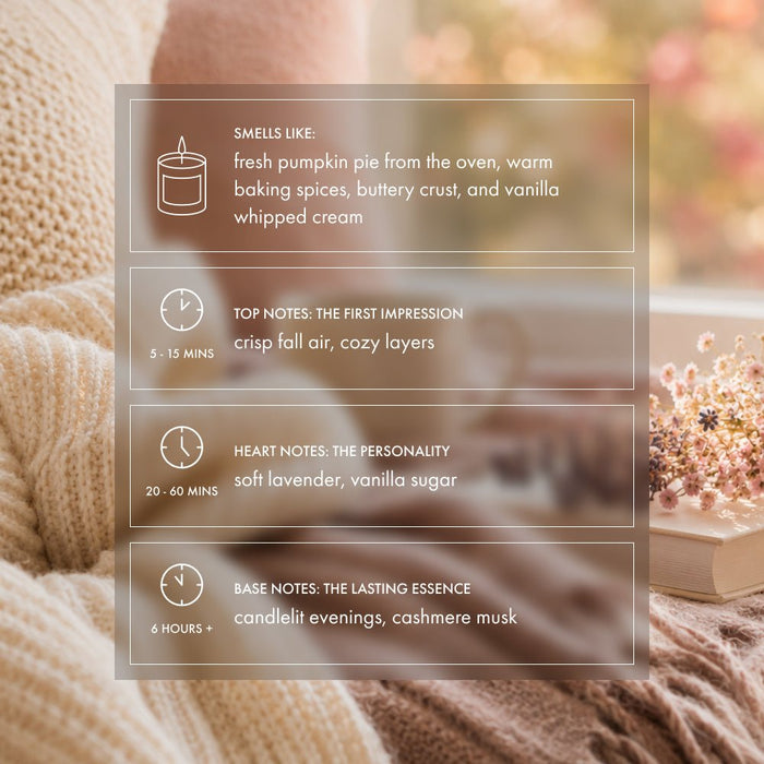 Sweater Weather Candle | Cozy Amber Cashmere Candle - Footnotes Paper