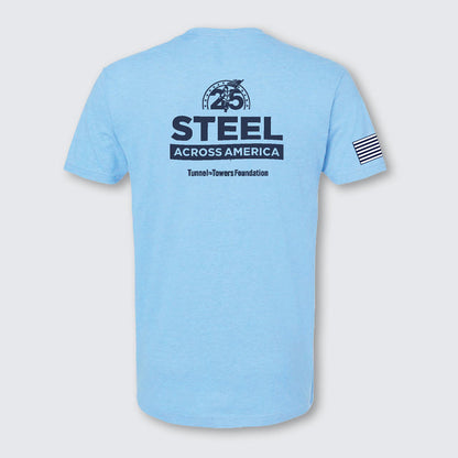 T2T 25th Anniversary Steel Across America – Unisex (Sky)