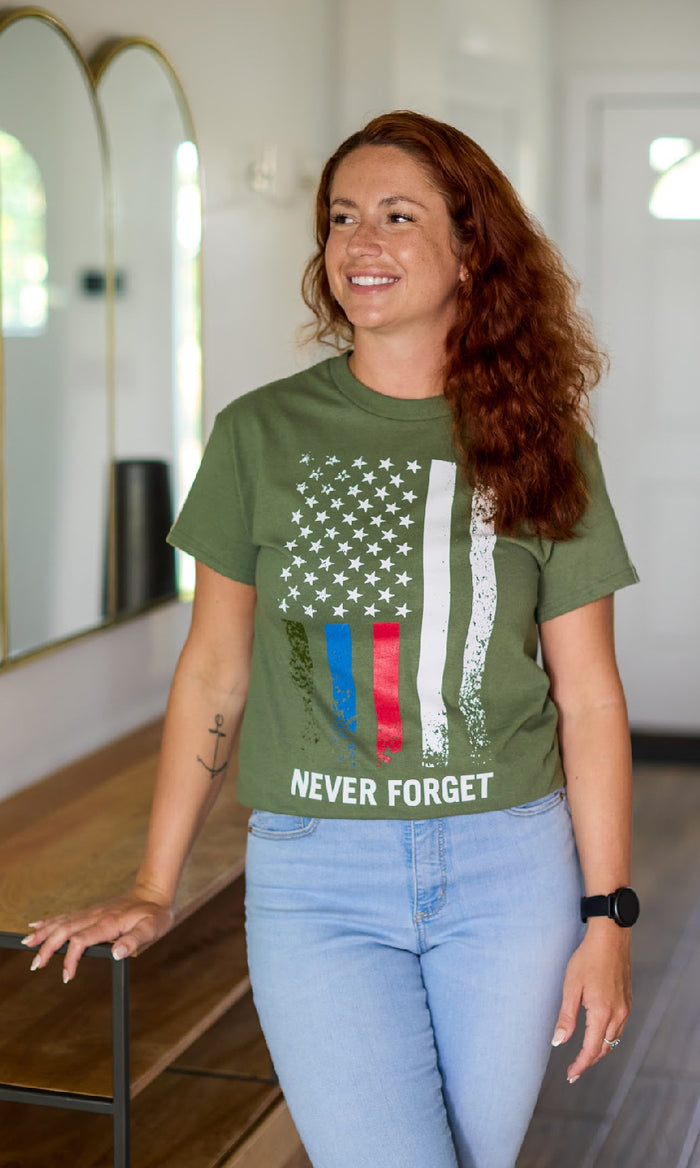 T2T Patriot Tee (Heather Military Green)