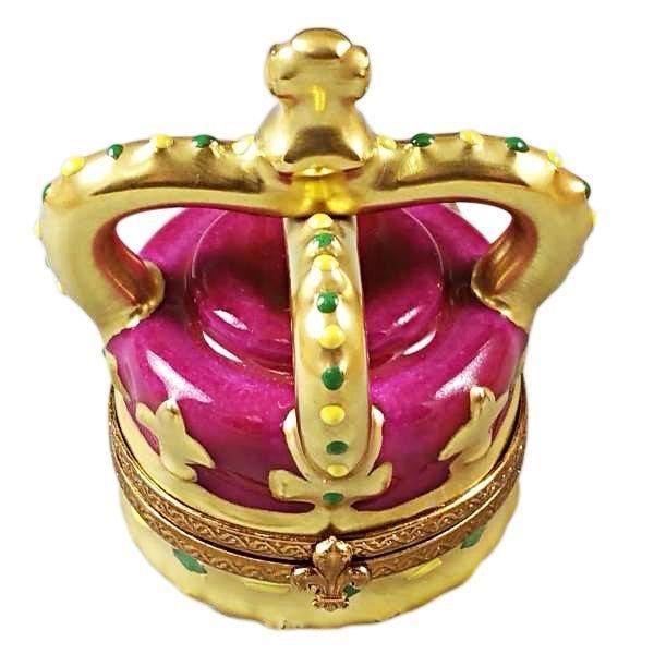 Tall Crown limoges box Porcelain Limoges French Trinket Box