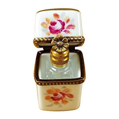 White Tall with One Bottle limoges box Porcelain Limoges French Trinket Box