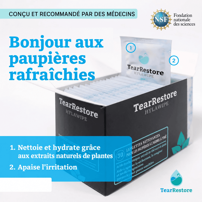 TearRestore HylaWipe™ Tea Tree Eyelid Wipes