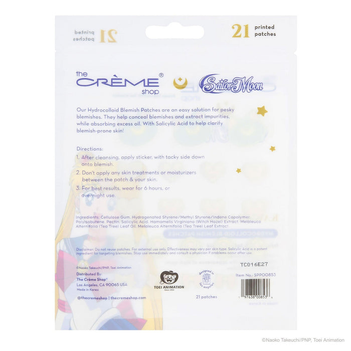 The Creme Shop Sailor Moon Kawaii Love Hydrocolloid Blemish Patches 21pcs