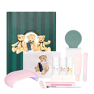 The Gel Mani System - 6 with UV lamp, nail care essentials, base and top coats, cuticle and polish removers for gel manicure at home