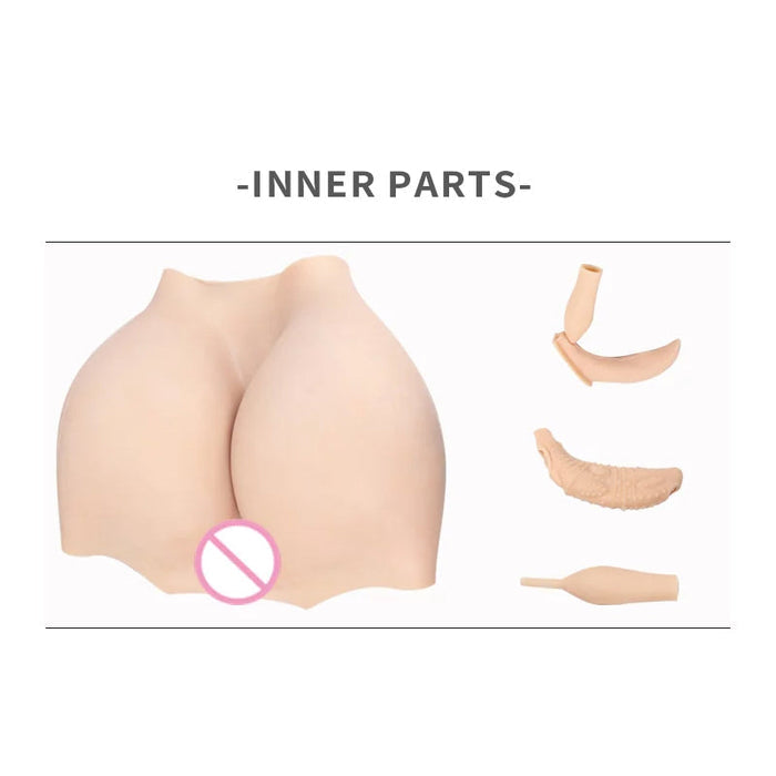 InTheMask by MOLIS Kim Light silicone girdle pant featuring realistic vagina, large buttocks, and anal opening, designed for realistic appearance.