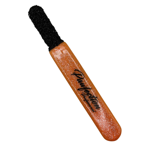 Thin Curved Stripping File (COARSE) w/ Orange Glitter Handle