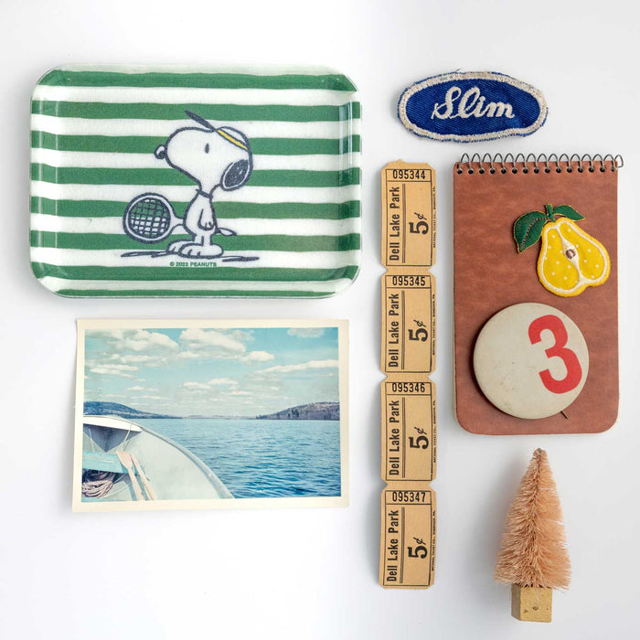 Three Potato Four - 3P4 x Peanuts® - Snoopy Tennis Vintage-Style Tray