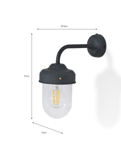 Thurlaston Barn Light Carbon Steel