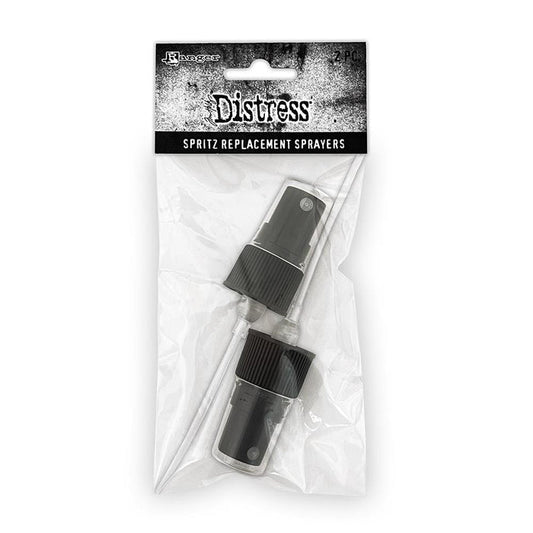 Tim Holtz - Distress Spritz Replacement Sprayers - 2 Pack. Tim Holtz Distress Spritz Replacement Sprayers are for use with Distress Spritz. 2 pack. Available at Embellish Away located in Bowmanville Ontario Canada.