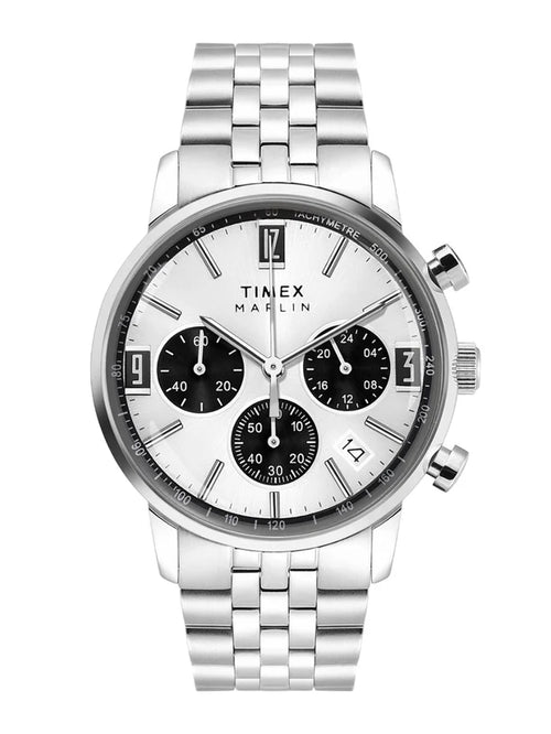Timex Marlin Round 21mm Silver Dial Analog Watch - TWEG26704