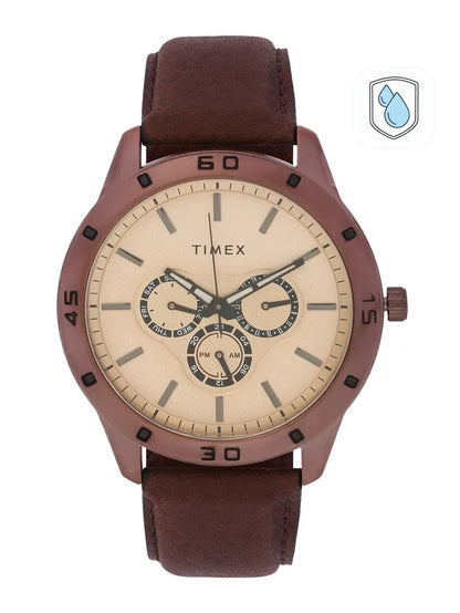 Timex Trendline Round 45mm Brown Dial Analog Watch - TW000U915