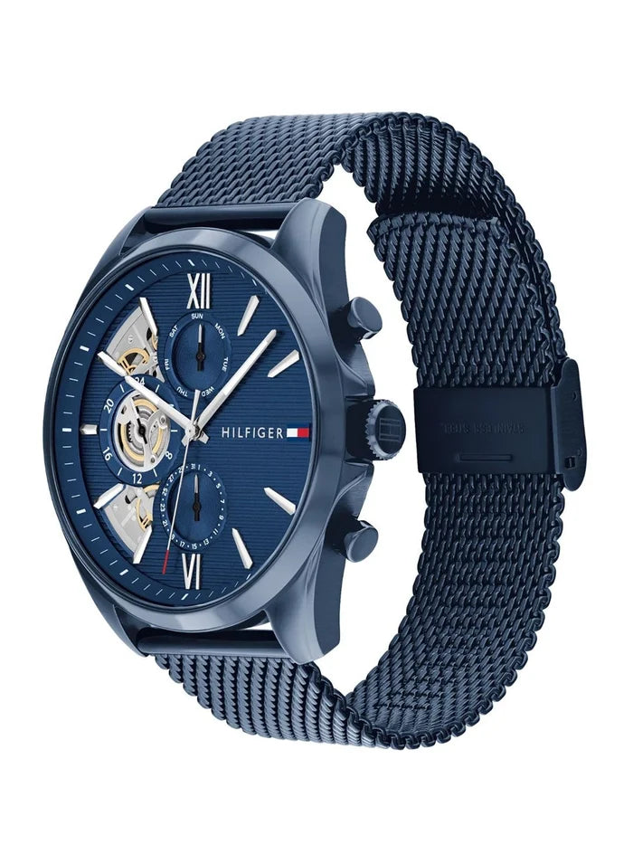 Tommy Hilfiger Dial & Textured Strap Analogue Watch  - TH1710648