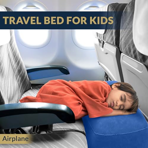 Travel Foot Rest Pillow – Inflatable Airplane Seat Extender (2 Pack)