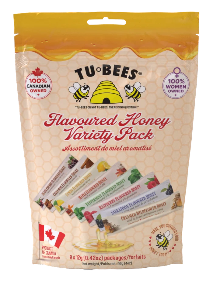 Tu-bees Flavored Honey Variety Pack