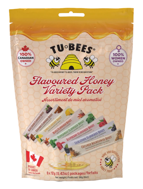 Tu-bees Flavored Honey Variety Pack