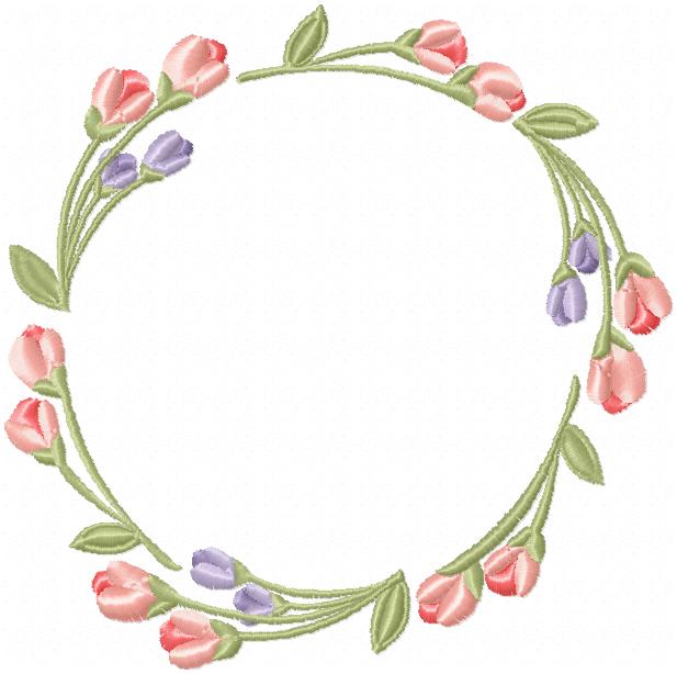 TULIP MONOGRAM FRAME