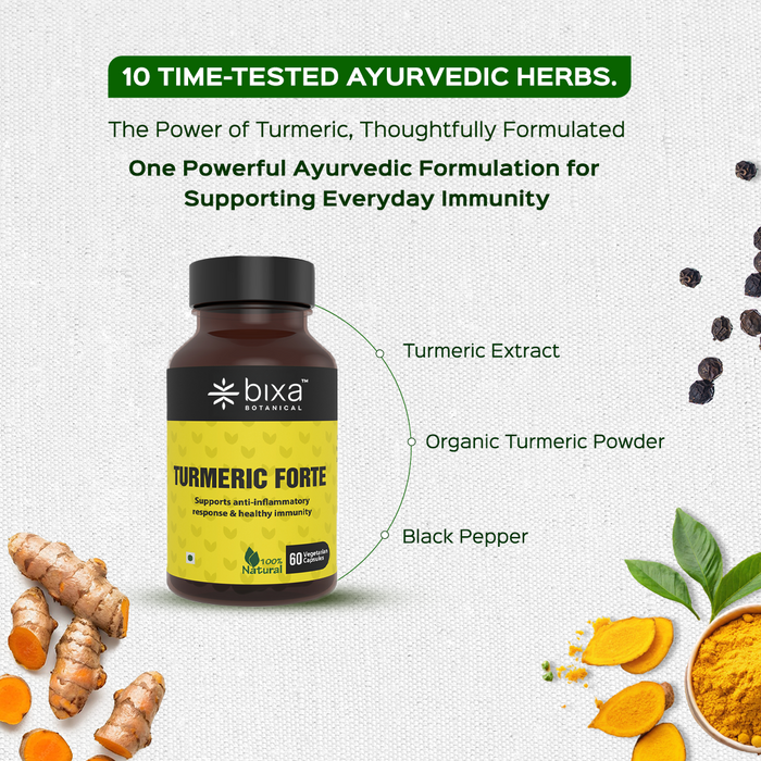 TURMERIC FORTE - Curcumin Capsules with Organic Pepper & Turmeric