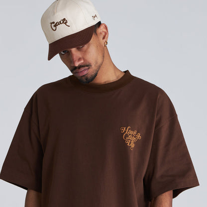 TWO TONED SCRIPTED SNAP BACK HAT