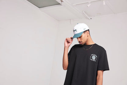 TWO TONED SCRIPTED SNAP BACK HAT