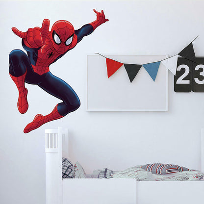 Ultimate Spider-Man Giant Peel And Stick Wall Decals 53" H Spiderman Mural Kids Room Decor