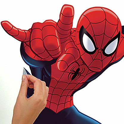 Ultimate Spider-Man Giant Peel And Stick Wall Decals 53" H Spiderman Mural Kids Room Decor