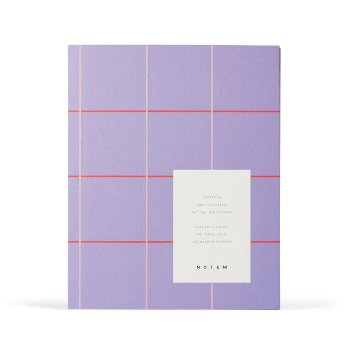 Medium Ruled Pages / Lavender Check