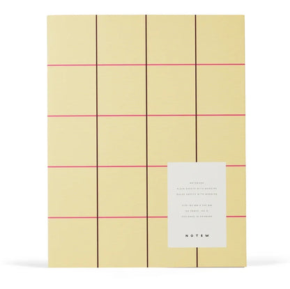 Large Ruled & Plain Pages / Yellow Check
