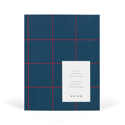 Medium Dotted Pages / Navy Blue