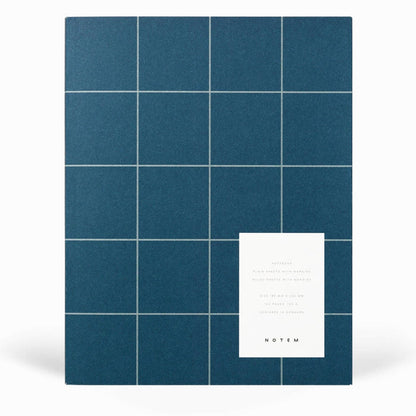 Large Ruled & Plain Pages / Dark Blue