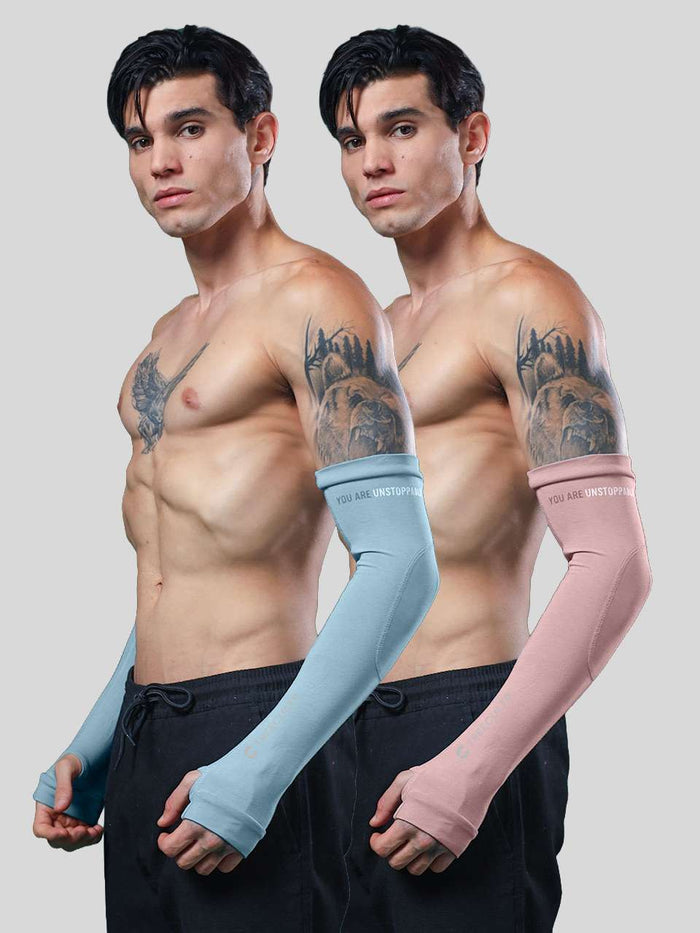 Pastel Peach; Chalk Blue