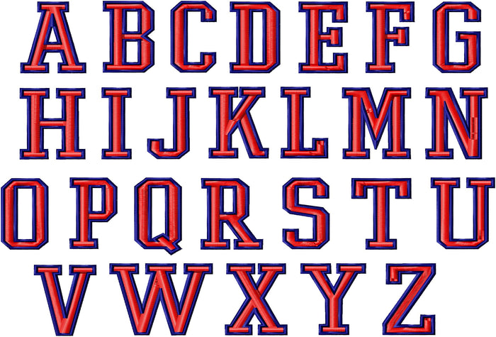 VARSITY SATIN STITCH FONT
