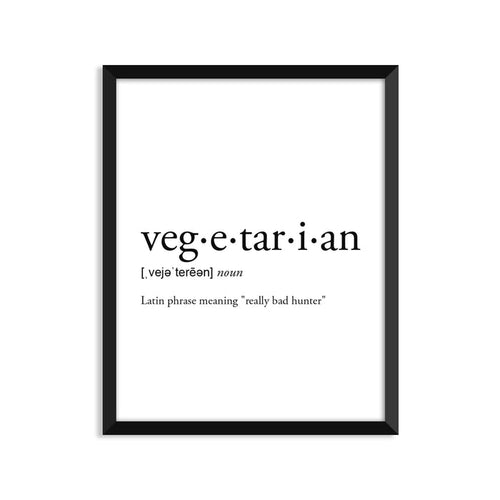 Vegetarian Definition Everyday Card