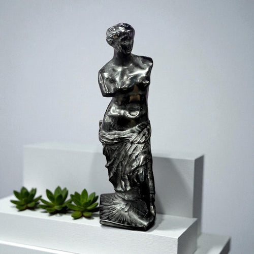 Venus de Milo Black Obsidian Statue, from the Raven's Cauldron, 6 N Sandusky St, Delaware, OH 43015