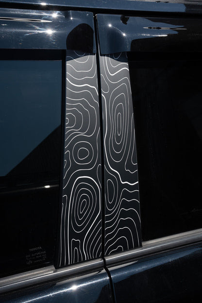 Vinyl Garage Topo B Pillar Decals For 4Runner (2010-2024)