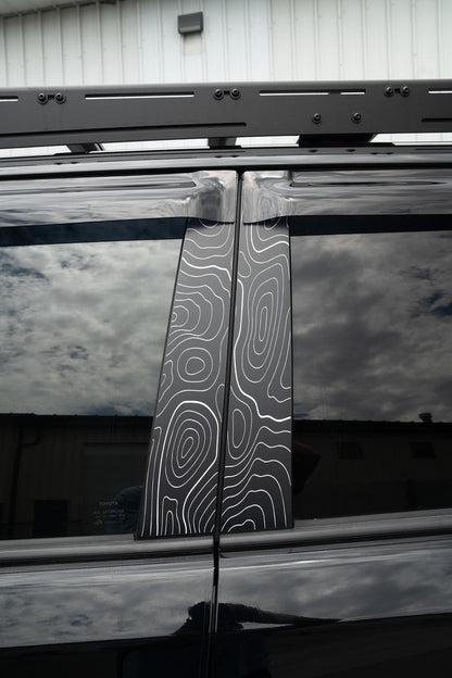 Vinyl Garage Topo B Pillar Decals For 4Runner (2010-2024)