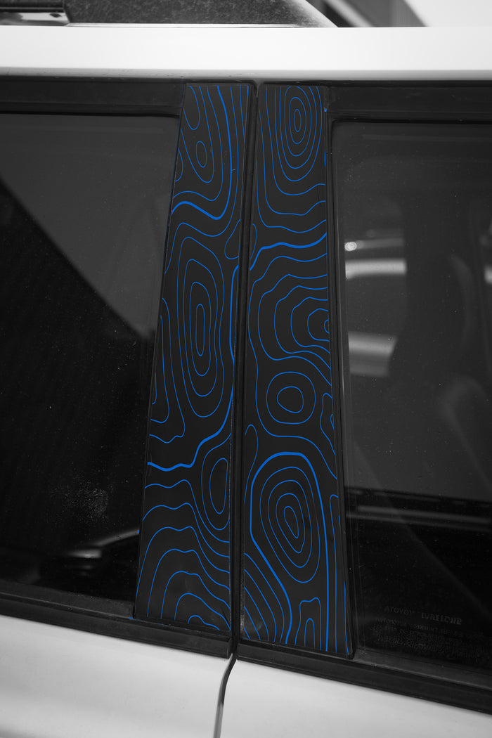 Vinyl Garage Topo B Pillar Decals For 4Runner (2010-2024)