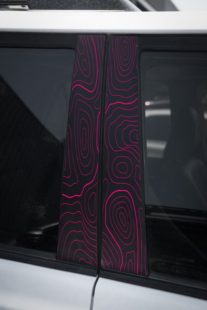 Vinyl Garage Topo B Pillar Decals For 4Runner (2010-2024)
