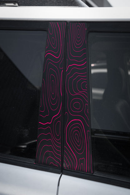 Vinyl Garage Topo B Pillar Decals For 4Runner (2010-2024)