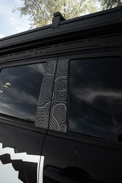 Vinyl Garage Topo B Pillar Decals For 4Runner (2025-Current)