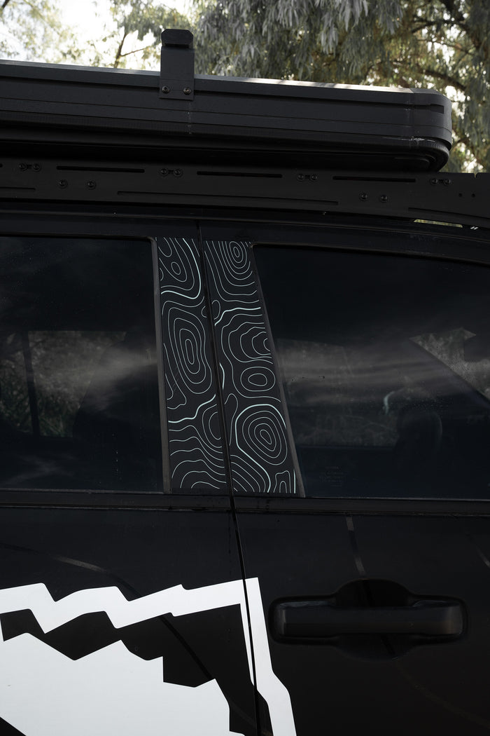 Vinyl Garage Topo B Pillar Decals For 4Runner (2025-Current)