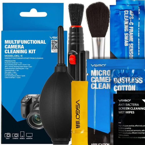 VSGO Multifunctional Camera Cleaning Kit DKL-6, SKU MA02051002, three quarter front view