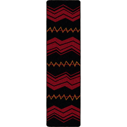 Image of an area rug, War Path 2 - Black
