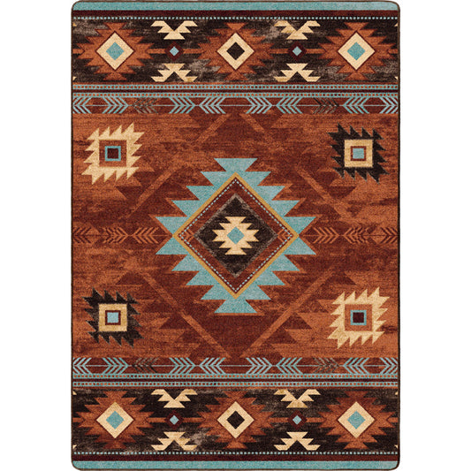 Image of an area rug, Whisky River - Rust