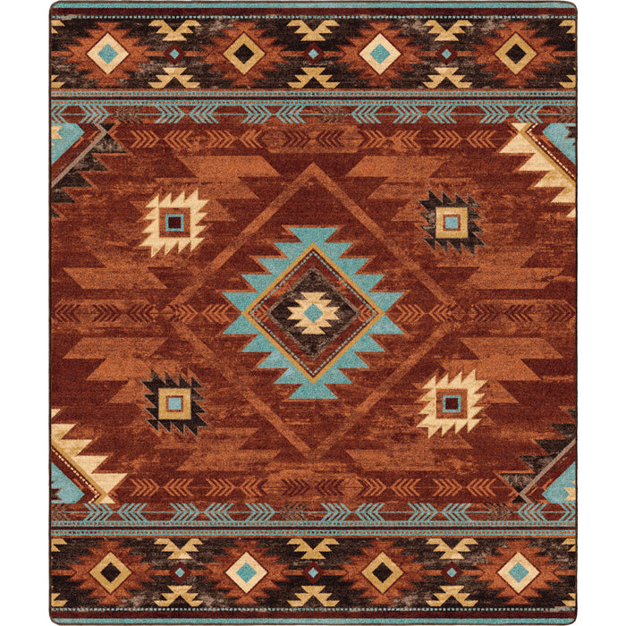 Image of an area rug, Whisky River - Rust